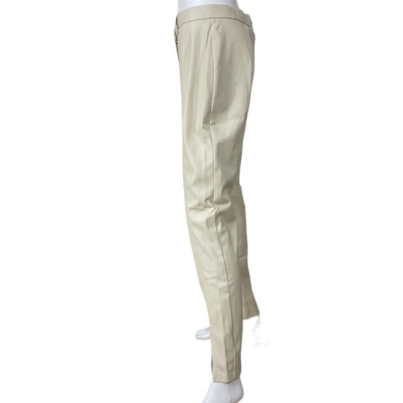 Jason Wu Beige Faux Leather Pants Ankle Slits
New - Picture 5 of 13